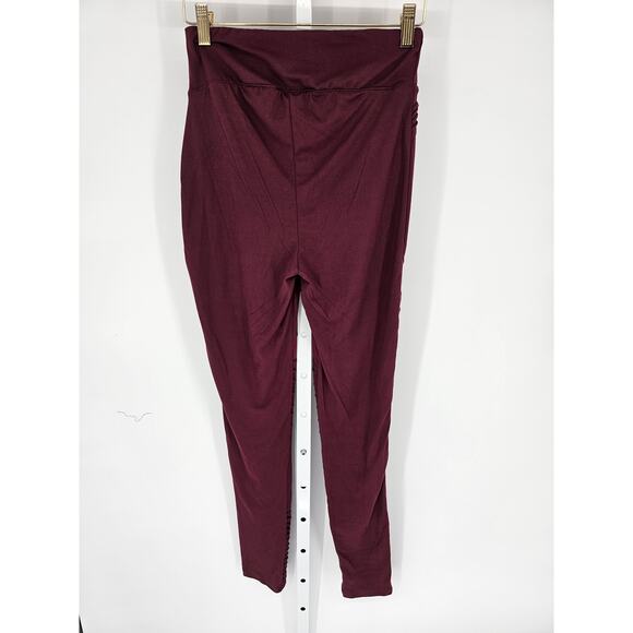 Level Eight Women's Red Polyester Blend Mesh Ruffle Skinny Leggings Size M - Picture 2 of 4